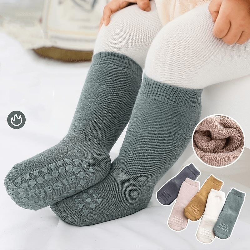 Unisex Baby Socks Non Slip - Zagęszczone dziecięce skarpetki podłogowe Maluch Chłopcy