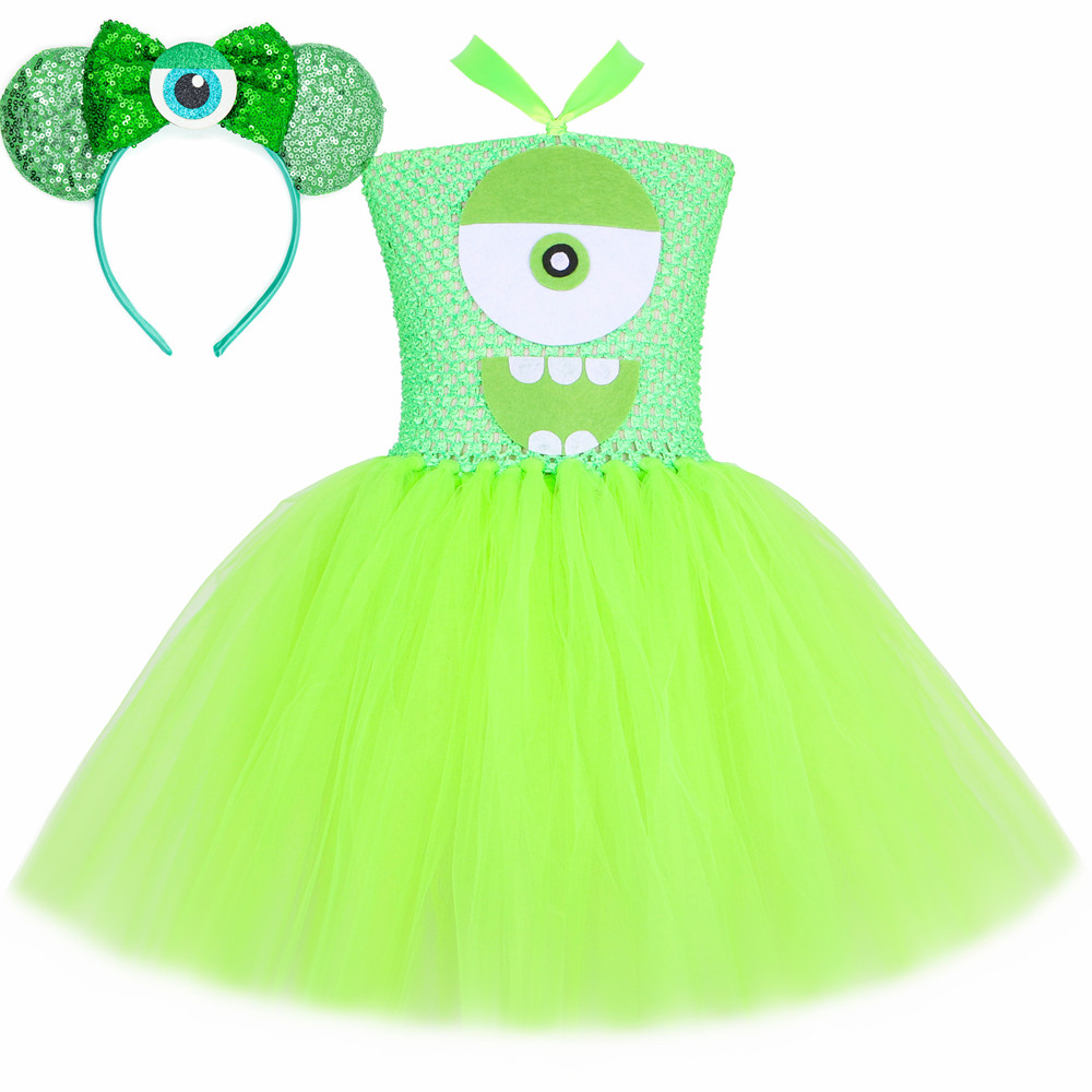 Kostium Mike'a Wazowskiego Pot – Toddler Girl Tulle Party Dress recenzja i cena