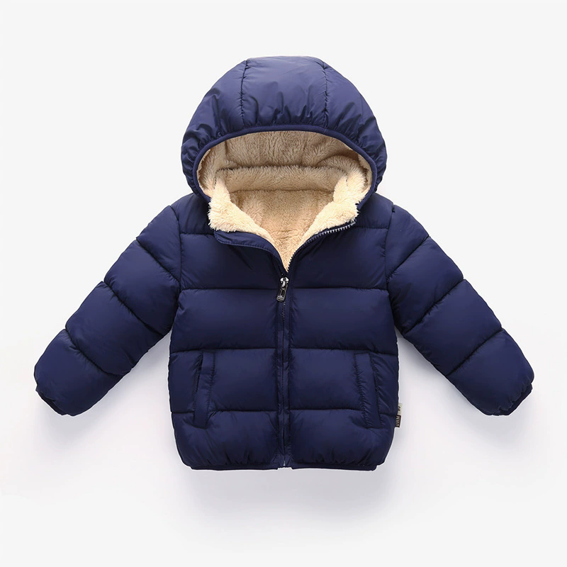 Zimowa kurtka puchowa z kaptur – Toddler Boy Winter Fleece Jacket recenzja i cena