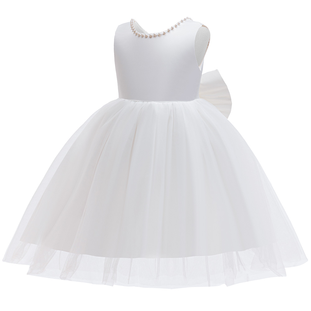 Elegancka biała sukienka komun – Toddler Girl Tulle Party Dress recenzja i cena