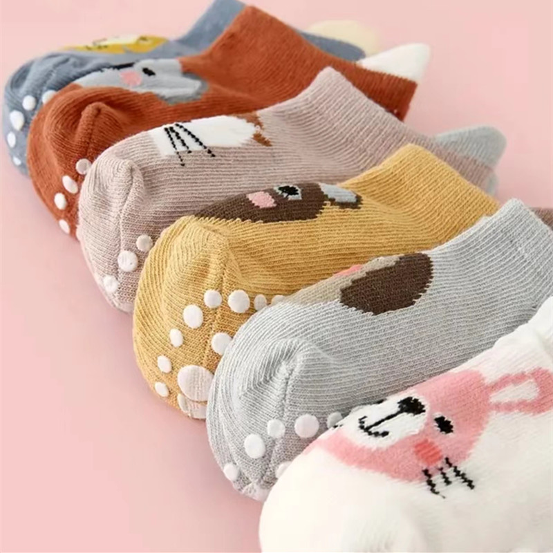 6 par/partia noworodka skarpet – Unisex Baby Socks Non Slip recenzja i cena