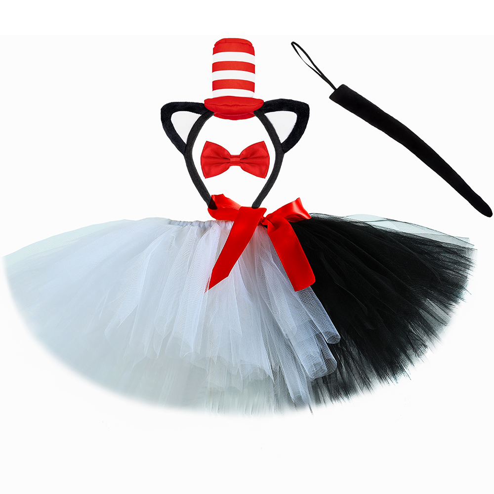 Czarno-biała spódniczka tutu d – Toddler Girl Tulle Party Dress recenzja i cena
