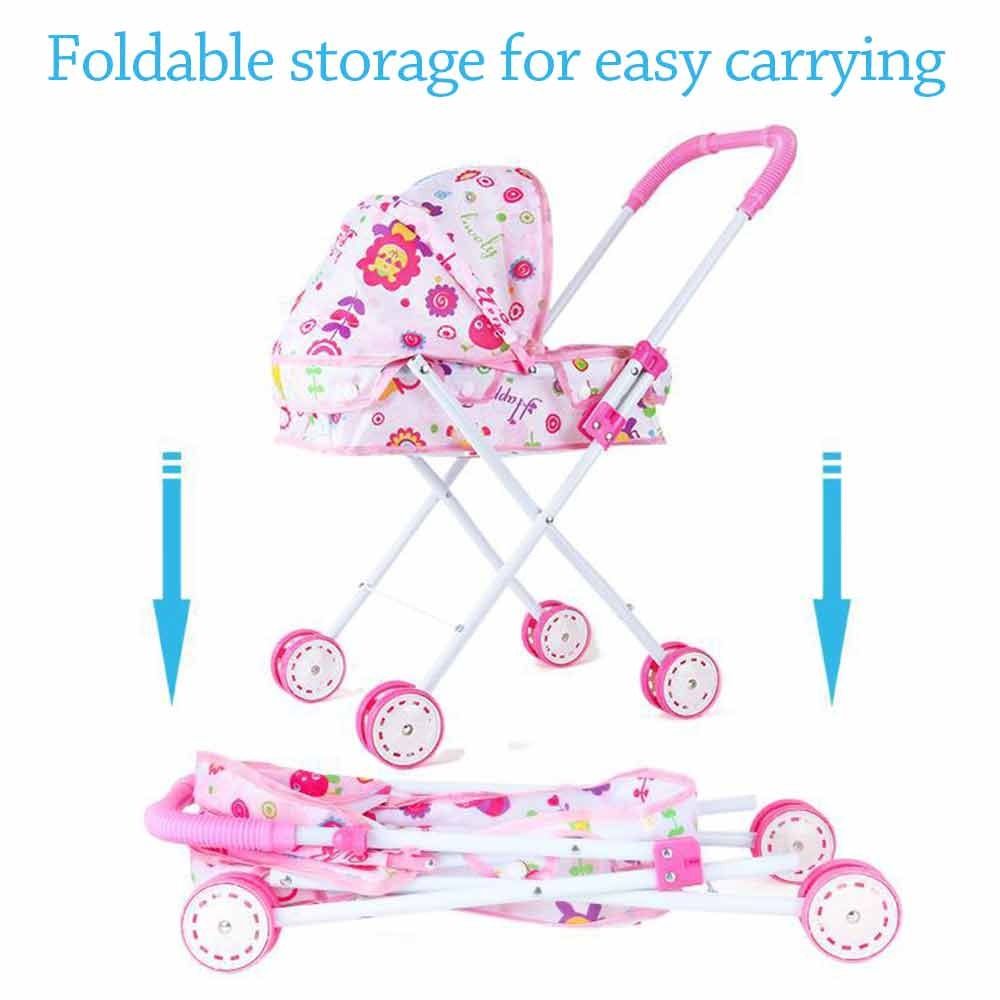Wózek dla lalek Żelazny Składa – Lightweight Foldable Baby Stroller Compact recenzja i cena
